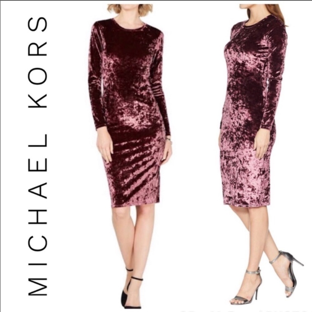 [Michael Kors] crushed velvet dress
